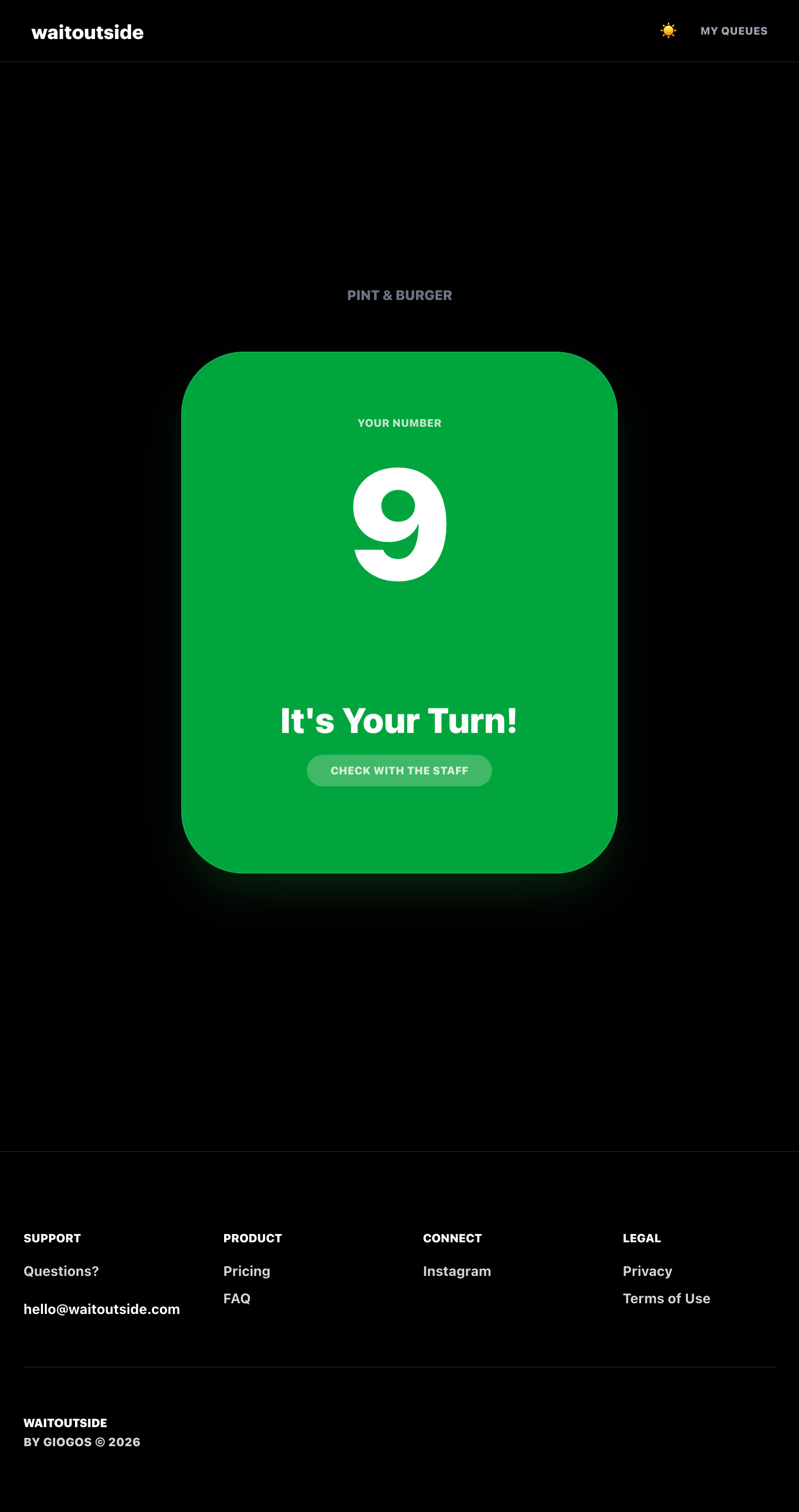 waitoutside - Screenshot 3 showing product features and functionality