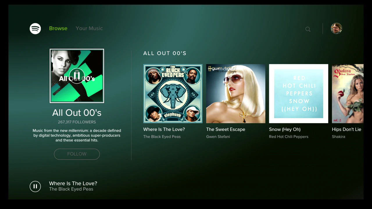Spotify for Android TV