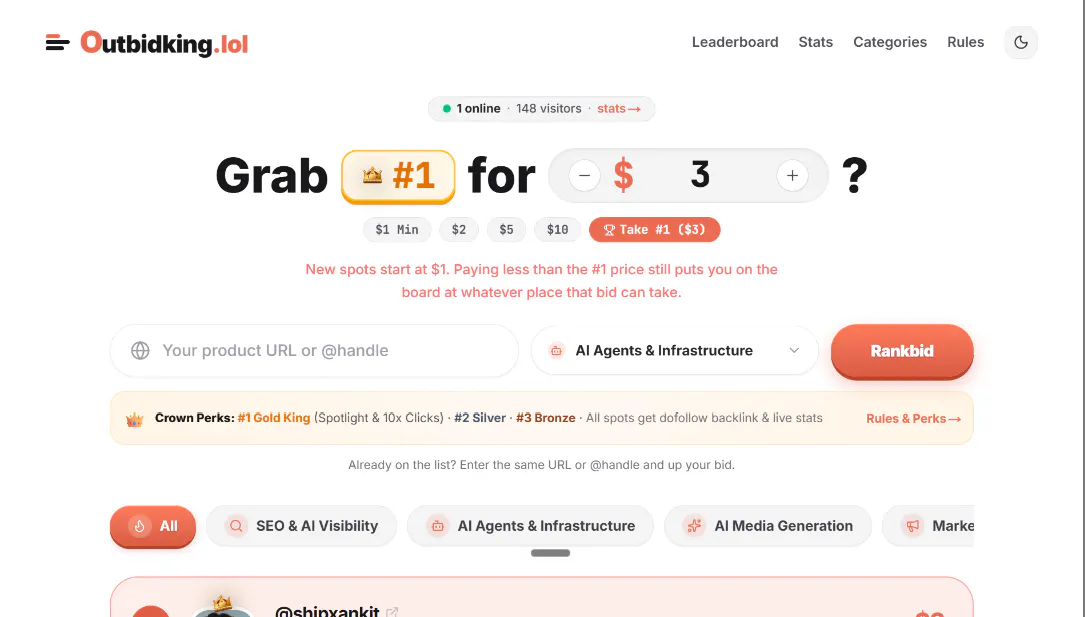 outbidking.lol 截图