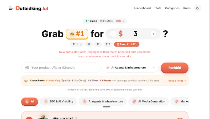 outbidking.lol screenshot 1
