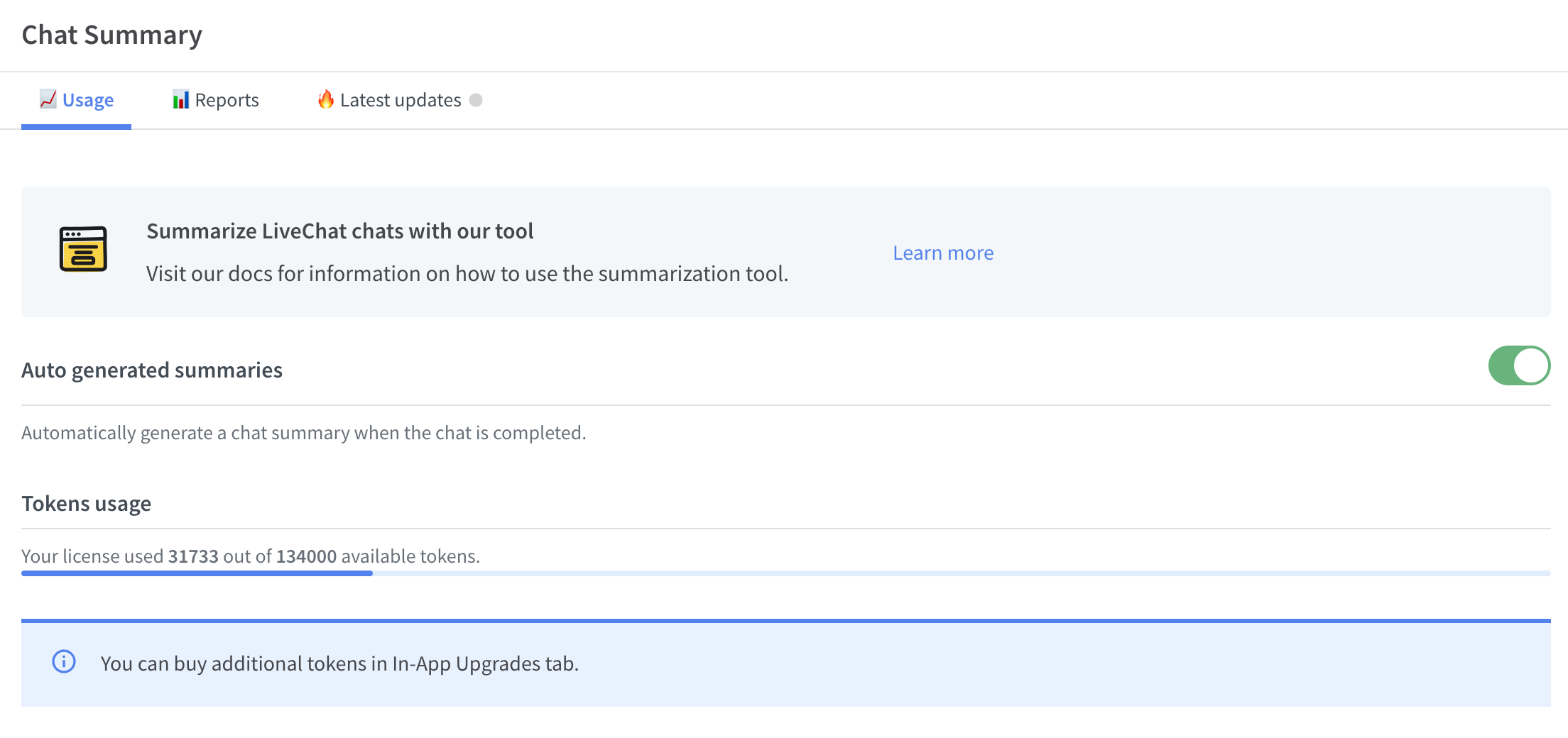 Chat Summary for LiveChat media 3