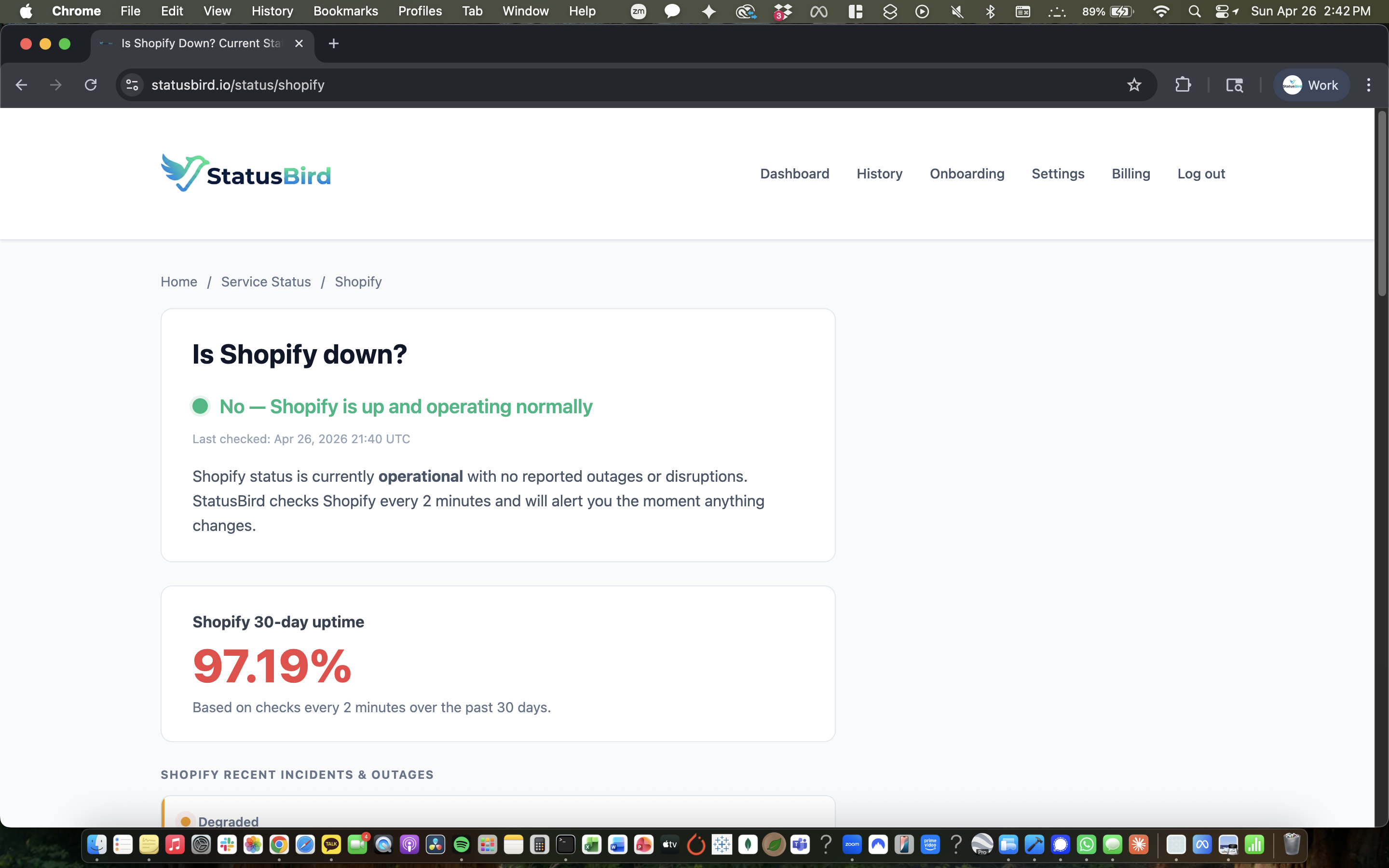 StatusBird gallery image