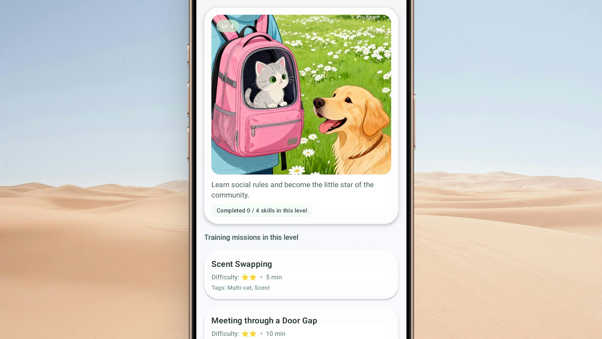 CatSocial: Shy Cat Training - Screenshot 4 showing product features and functionality