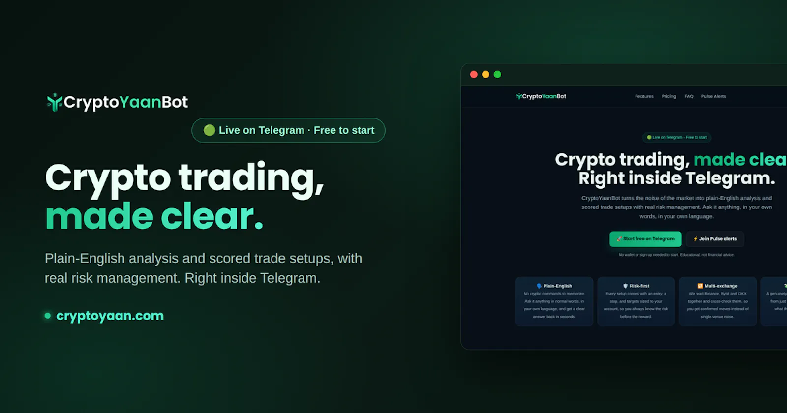CryptoYaanBot screenshot 1