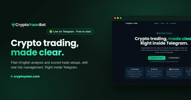 CryptoYaanBot screenshot 1