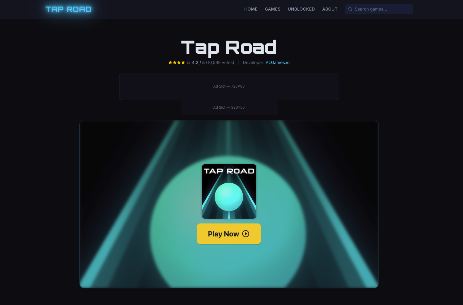 Tap Road Game