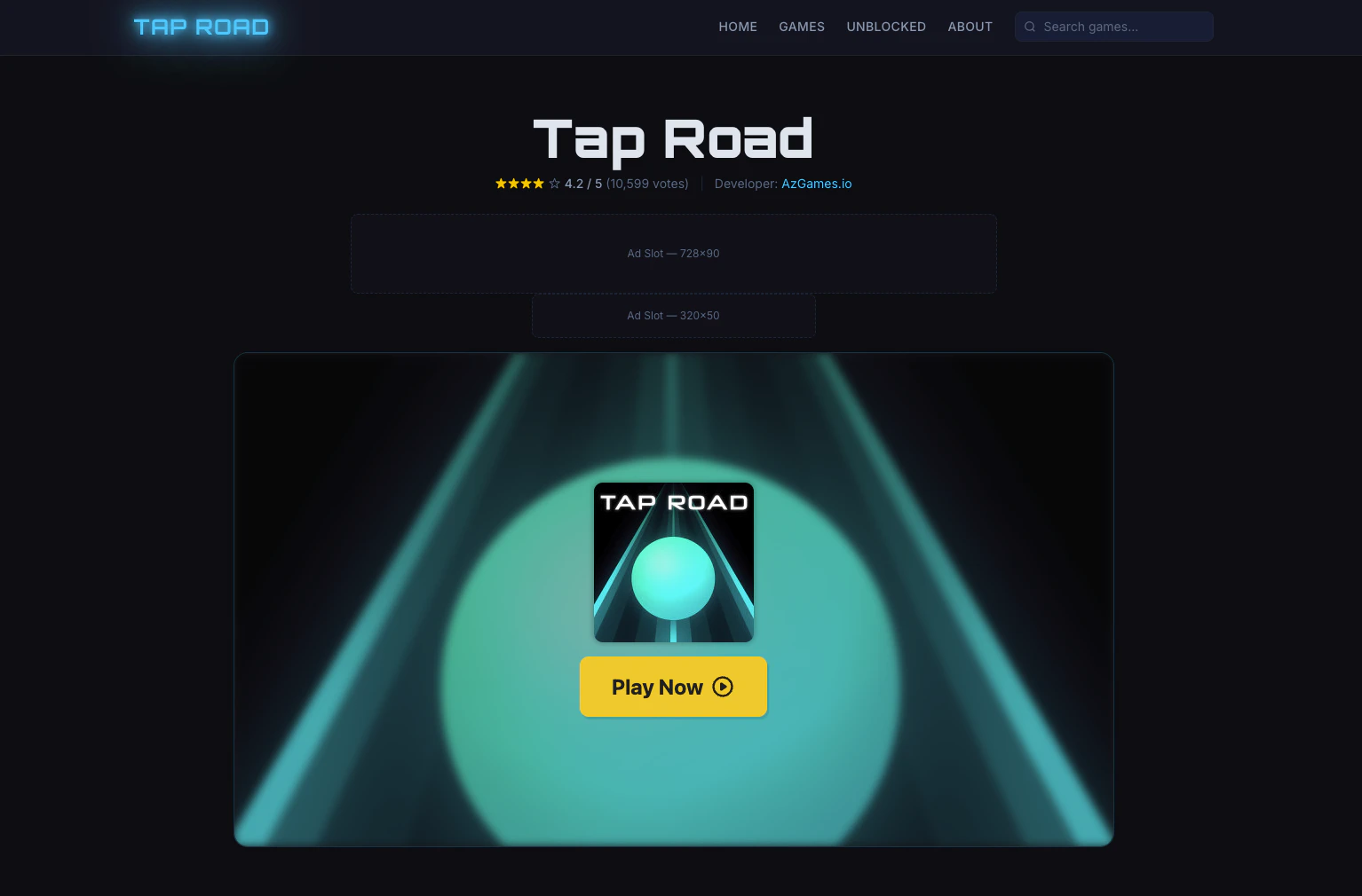 Tap Road Game