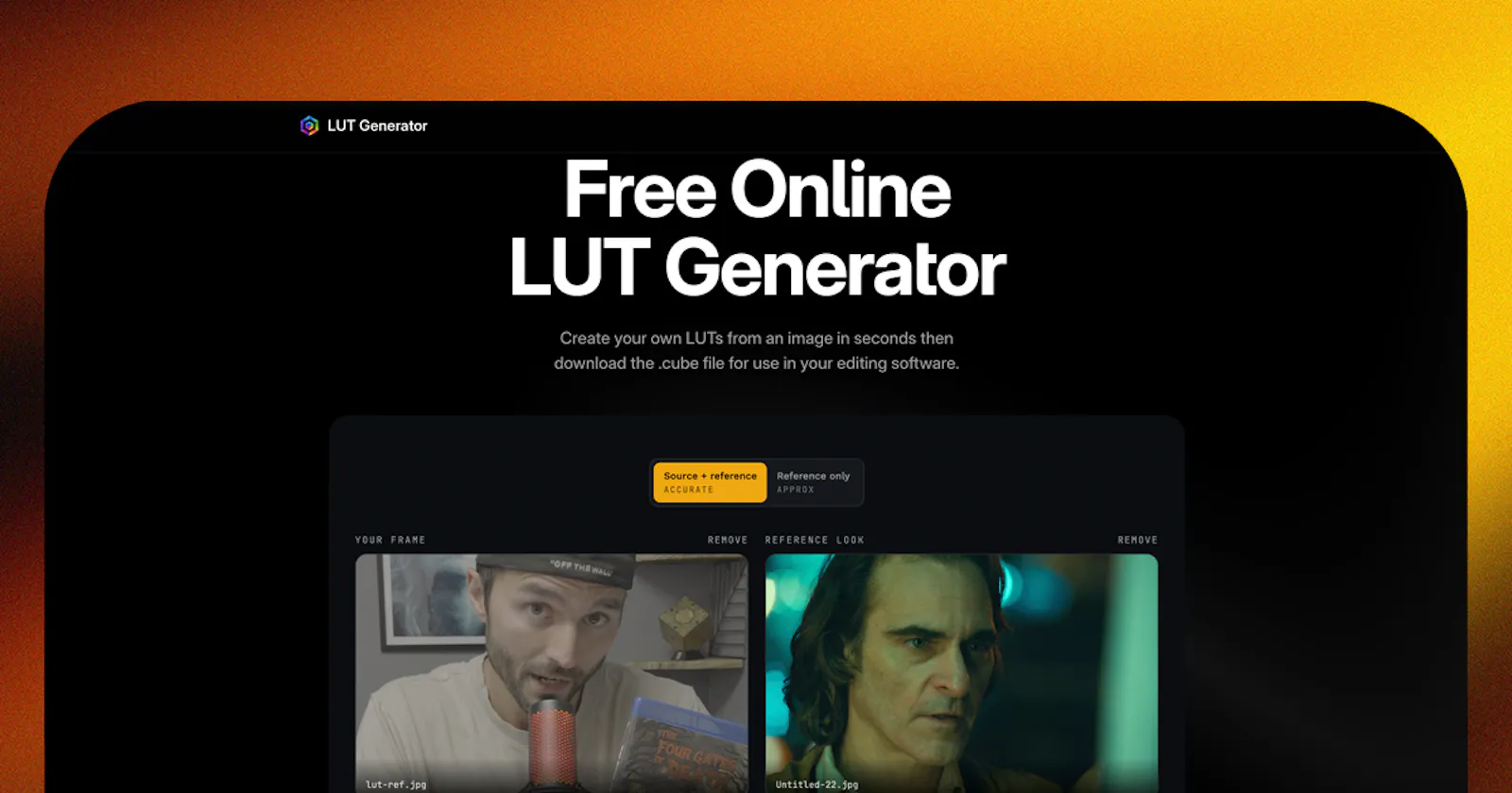 LUT Generator screenshot 1