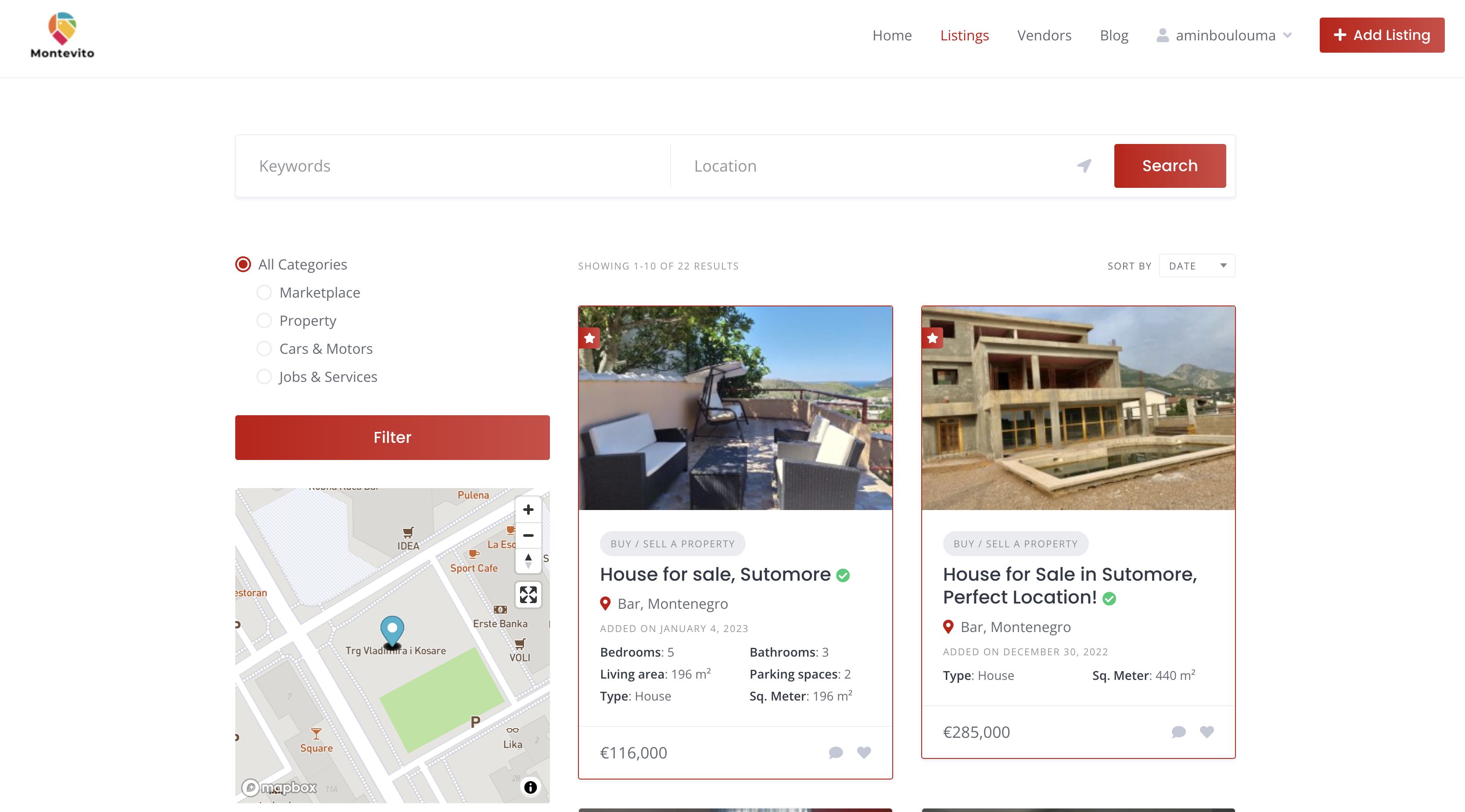 Montevito.me - Comprar y vender propiedades, automóviles y artículos en Montenegro media 2