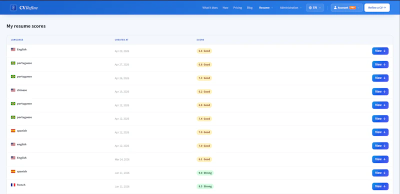 CVRefine screenshot 5