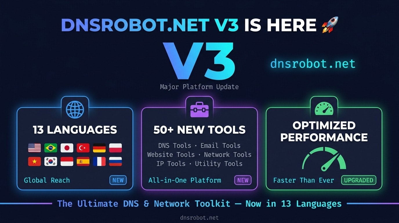 DNS Robot  - Main product screenshot demonstrating key features and user interface