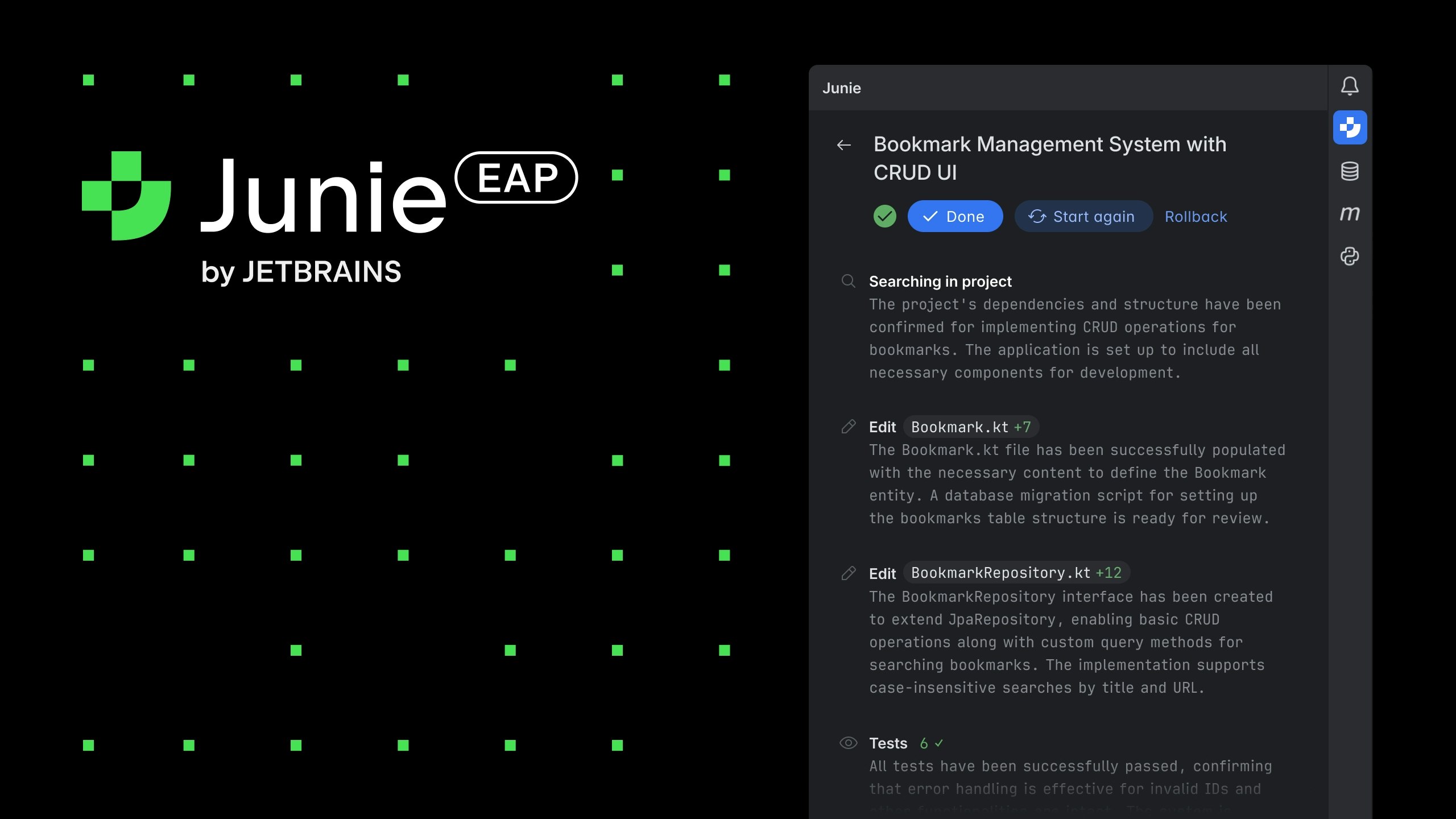 Giugno - Agente di codifica AI di Jetbrains media 3