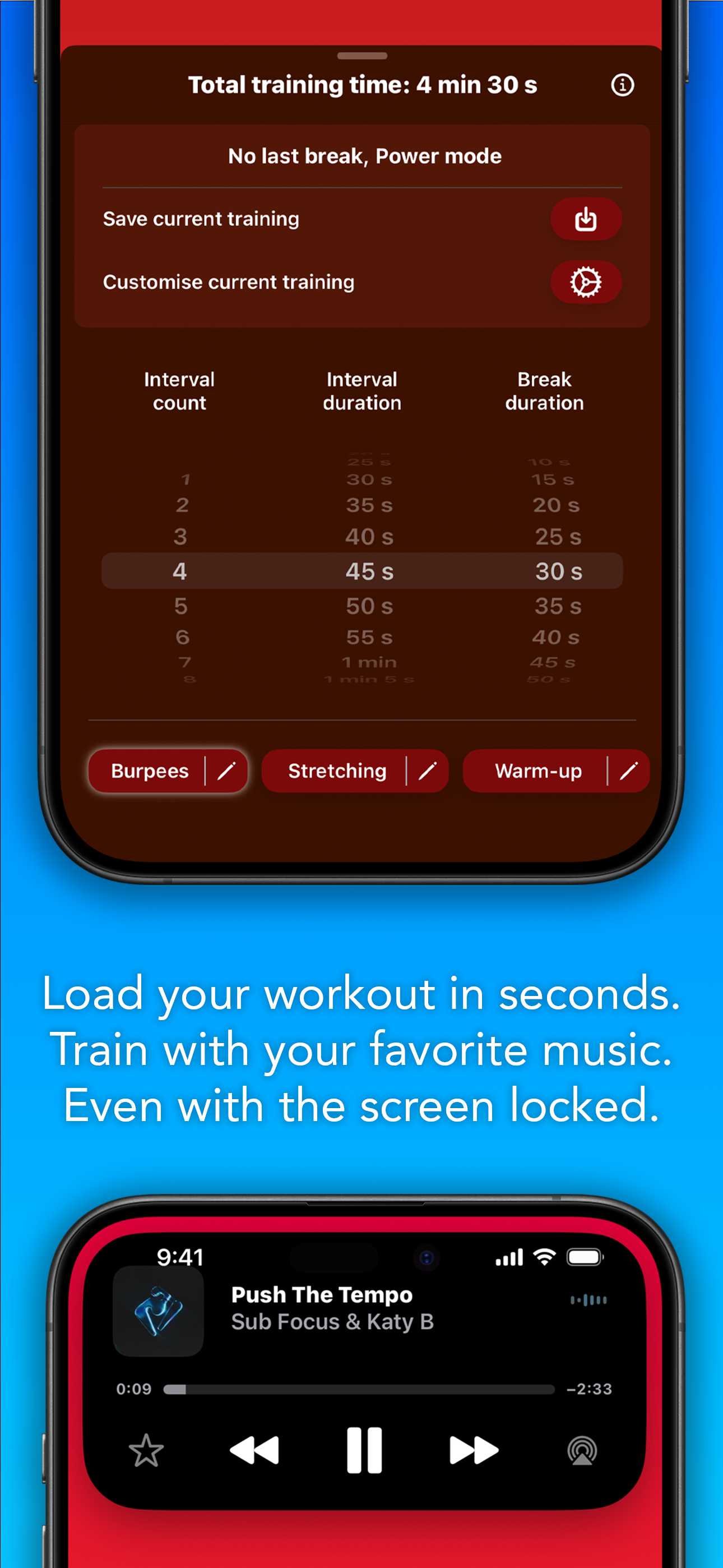 Mídia 2 de Intervalo Ares - Timer minimalista para Apple Watch & iPhone - sem anúncios, sem ruído