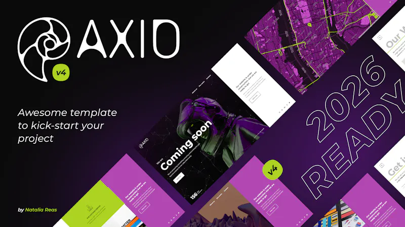 Axio - Free HTML Template screenshot 1