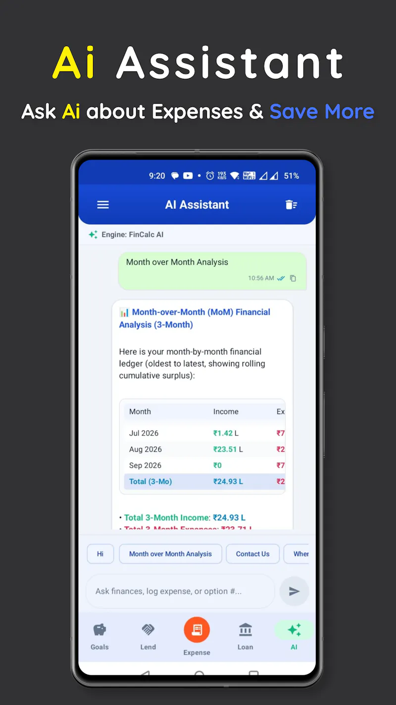 FinCalc: Ai Expense Calculator screenshot 2