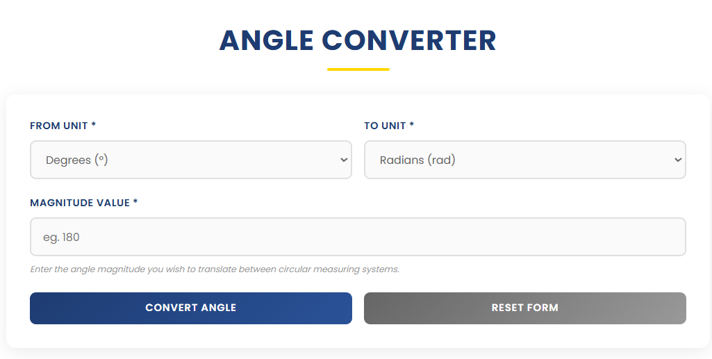 Angle Converter | Ease Tools gallery image