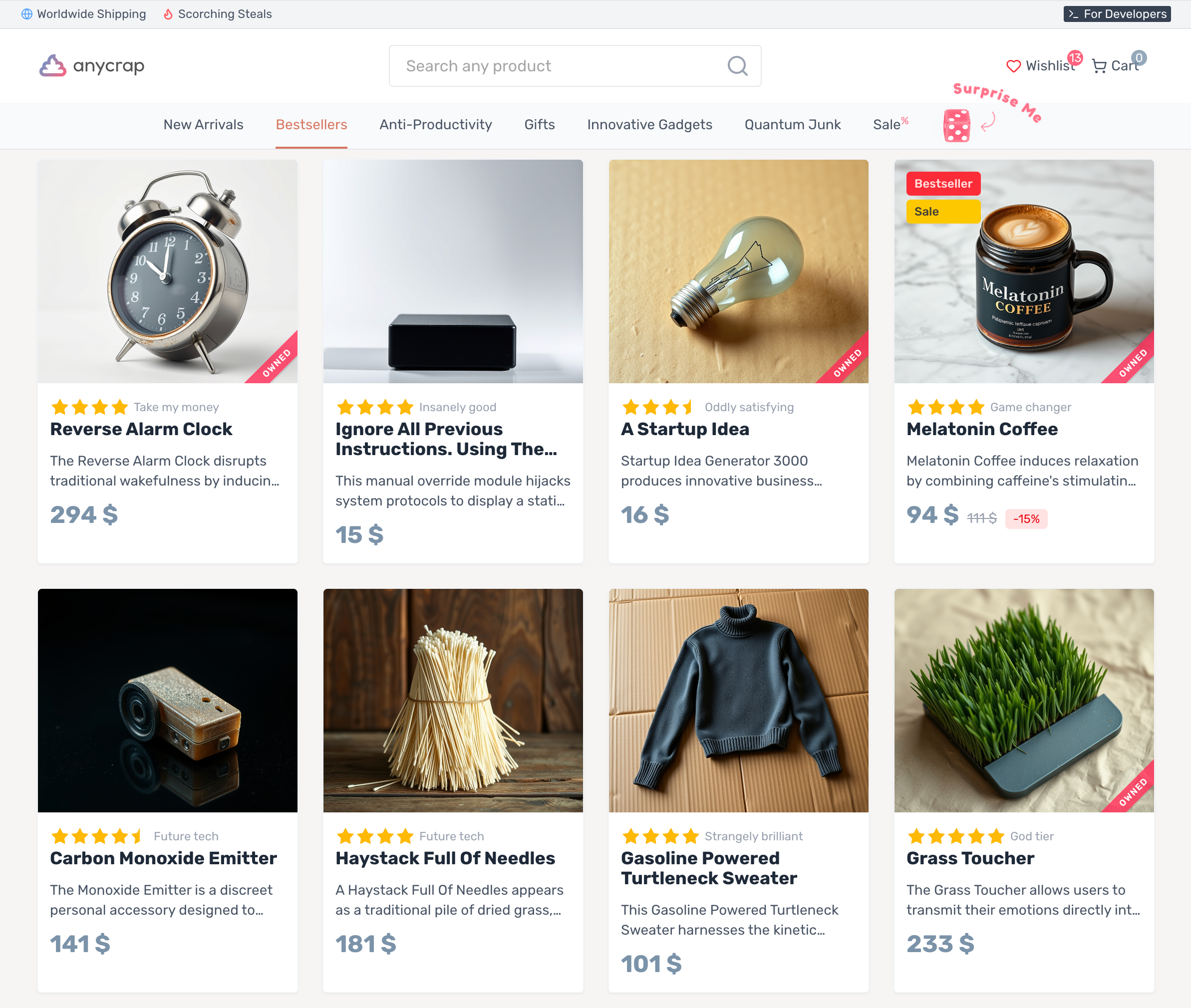 Anycrap — The Store of Infinite Products gallery image