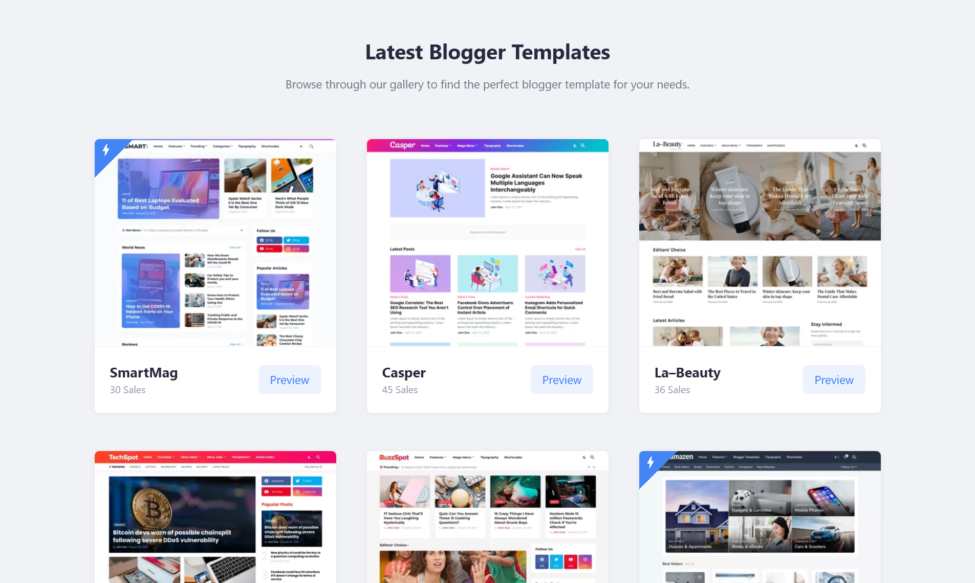 Шаблоны Pro Blogger media 2