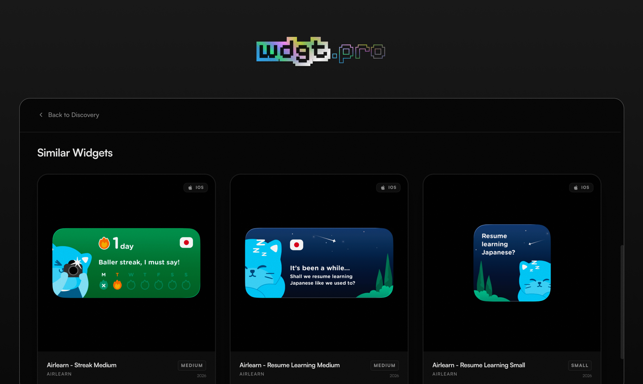 wdgt.pro - Screenshot 4 showing product features and functionality
