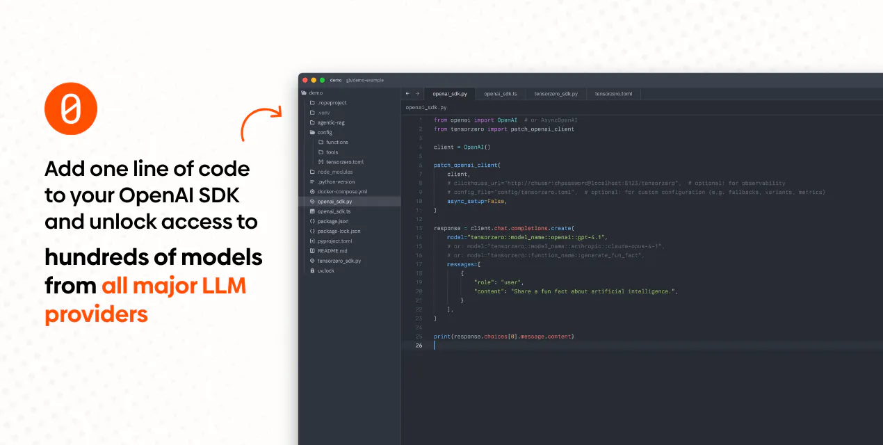 TensorZero: Open-source stack for industrial-grade LLM applications ...