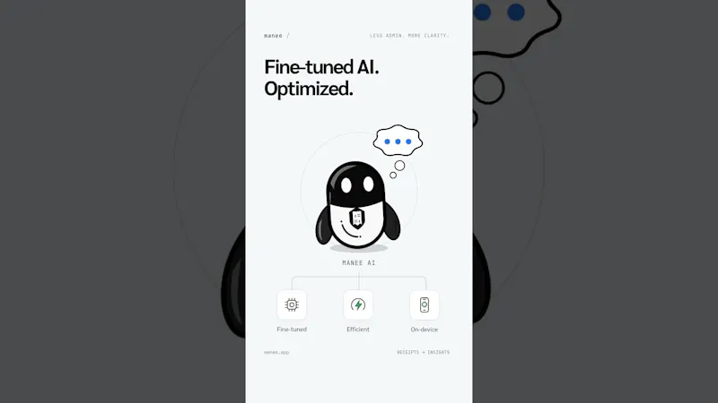 Manee - Receipt & Expense AI screenshot 1 (video preview)
