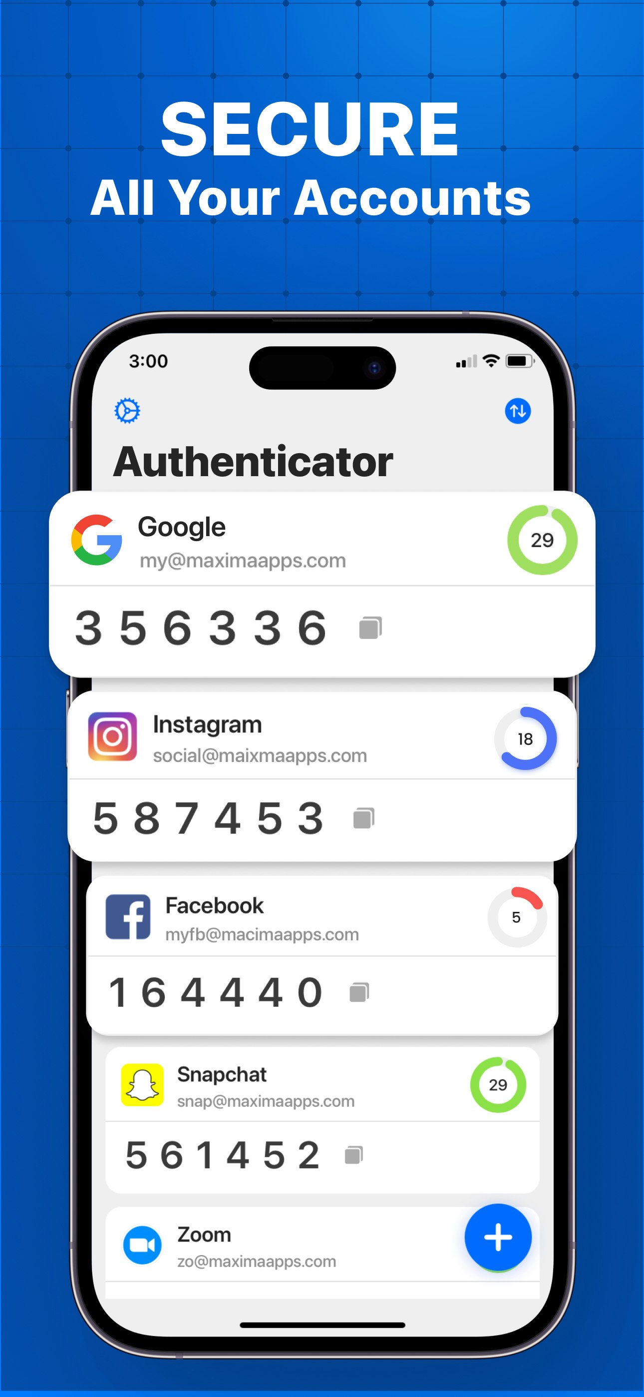 Mídia 4 de App Authenticator - Segura 2FA, senhas e dados - sincronizados em todos os dispositivos