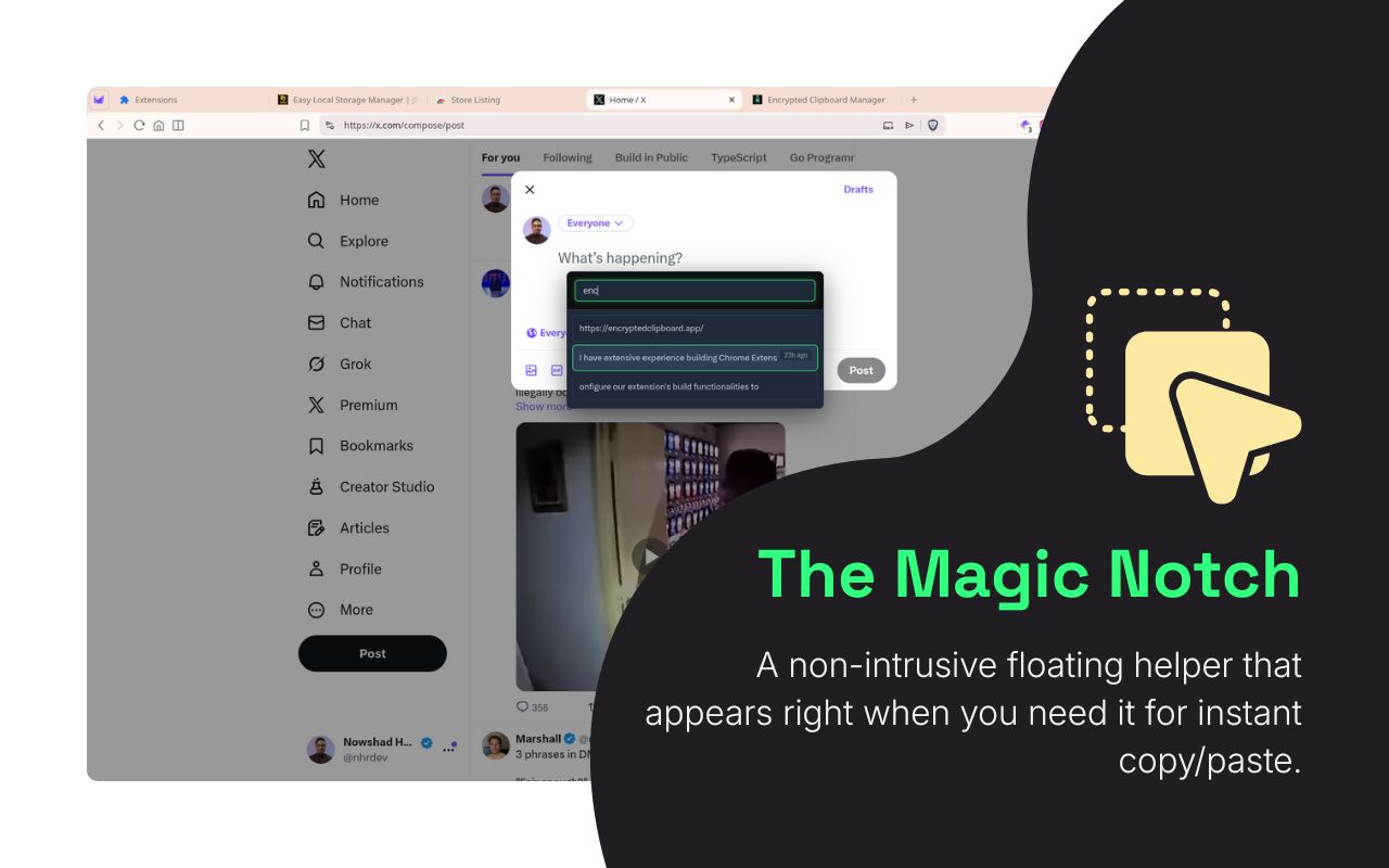 Encrypted Clipboard Manager - Screenshot 4 showing product features and functionality