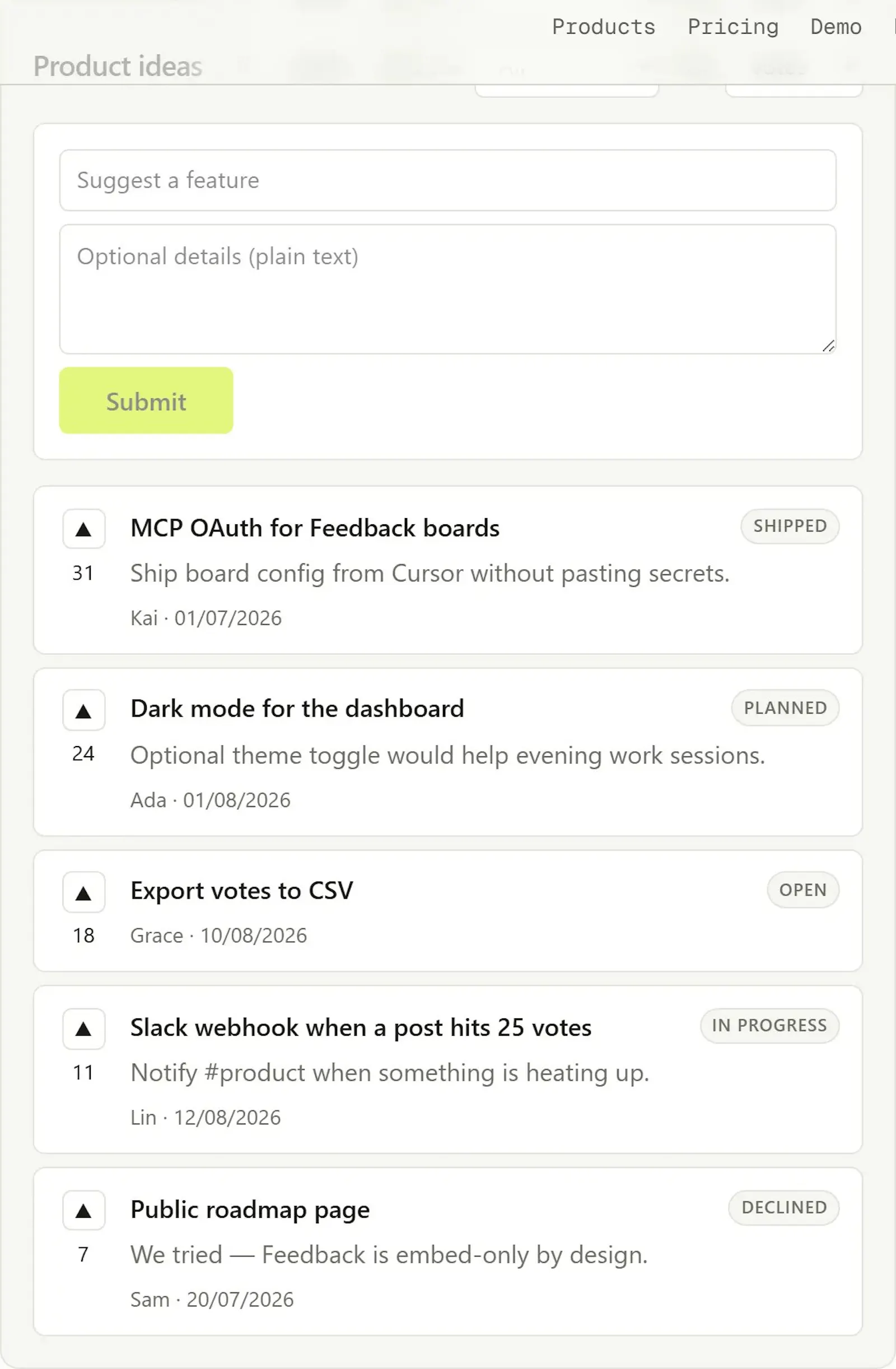 Bootstrapware Feedback screenshot 2