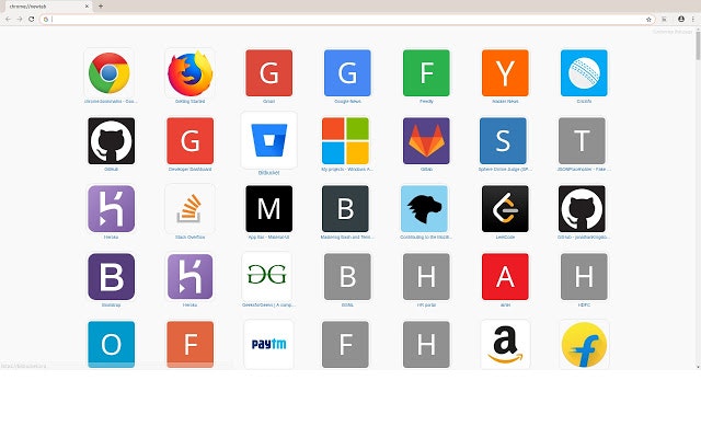 React New tab gallery image