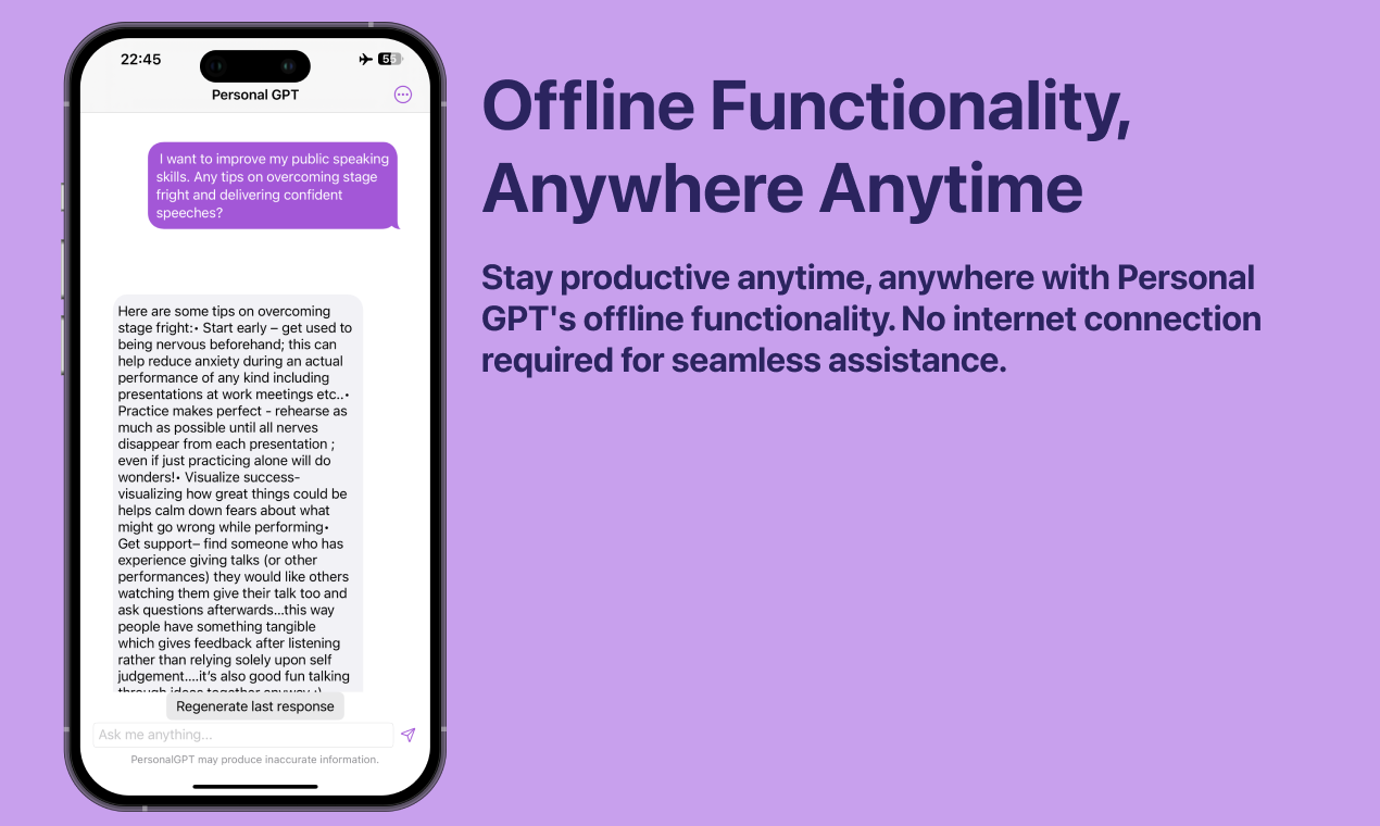 Mídia 2 de GPT pessoal - Um chatbot AI particular e privado para iOS e macOS