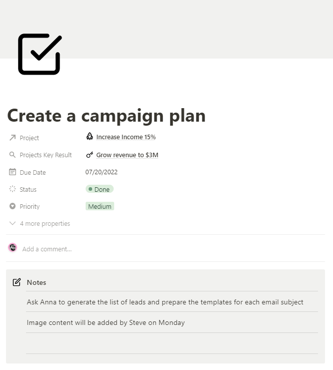 Notion - Advanced OKR gallery image
