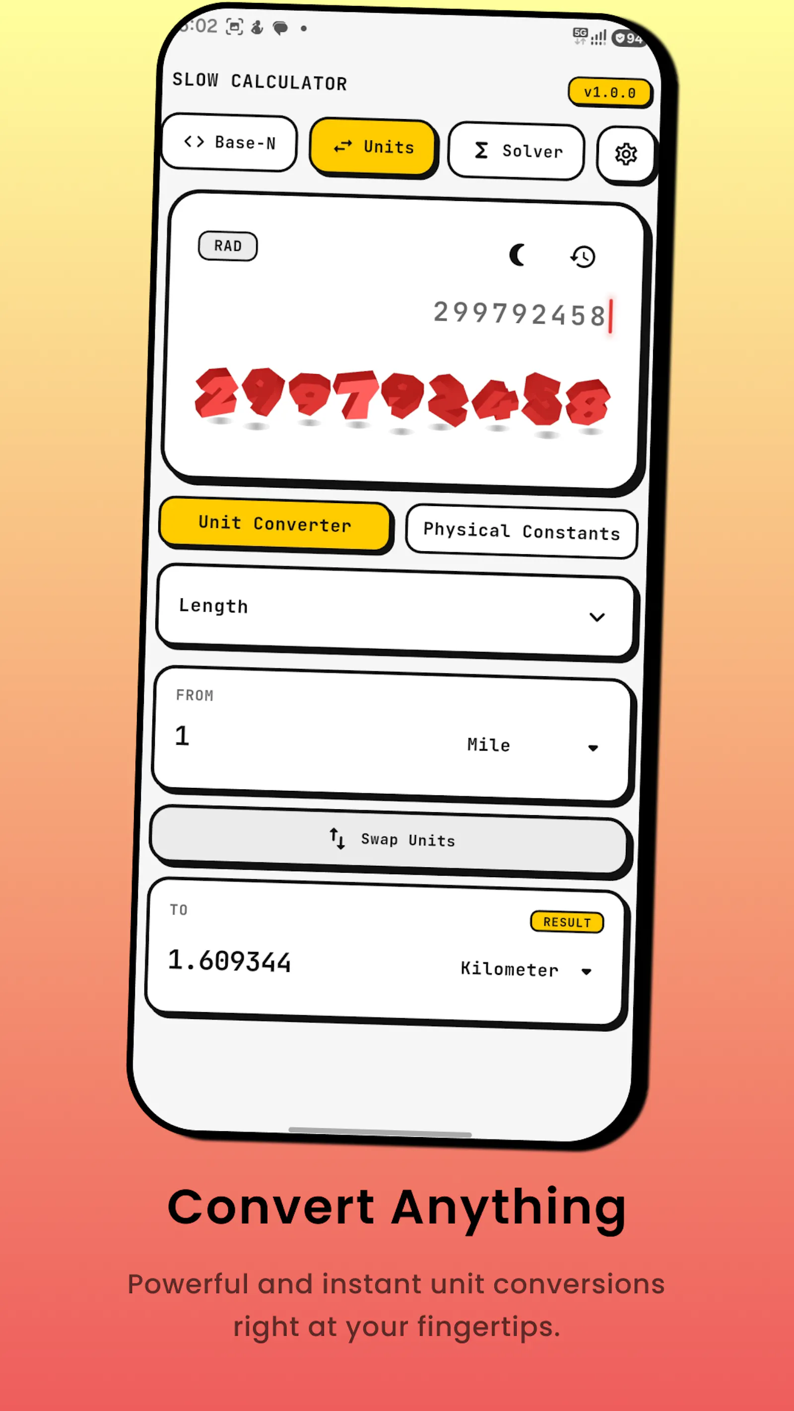 Slow Calculator: Scientific 3D screenshot 4