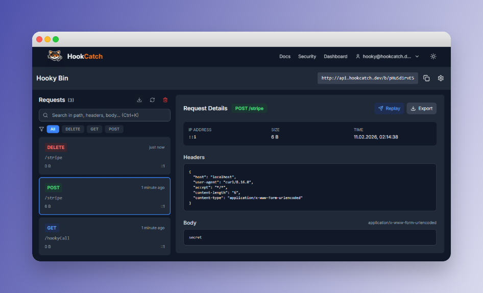 HookCatch - Screenshot 2 showing product features and functionality