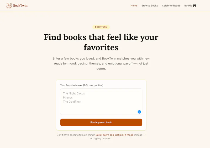 BookTwin screenshot 1