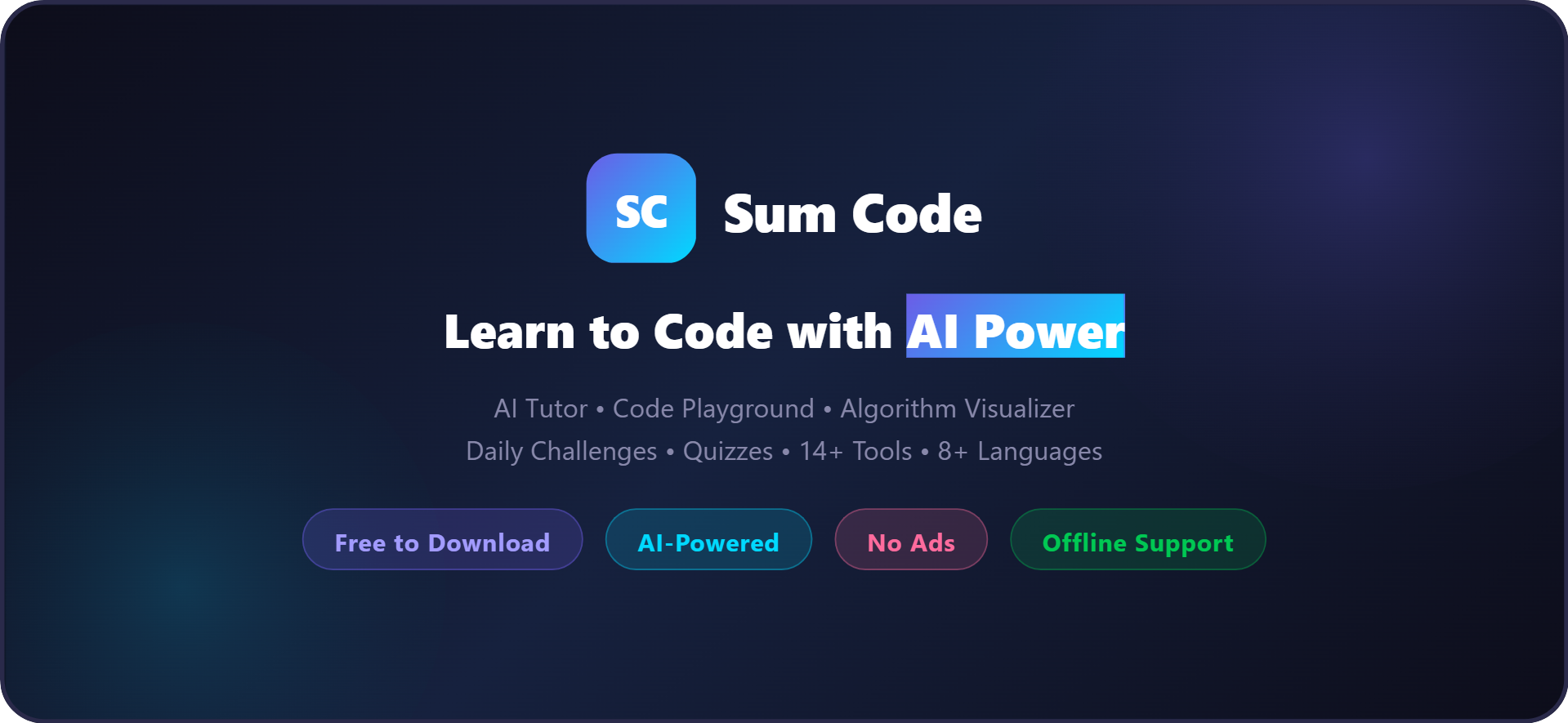 Sum Code - Learn Coding with AI