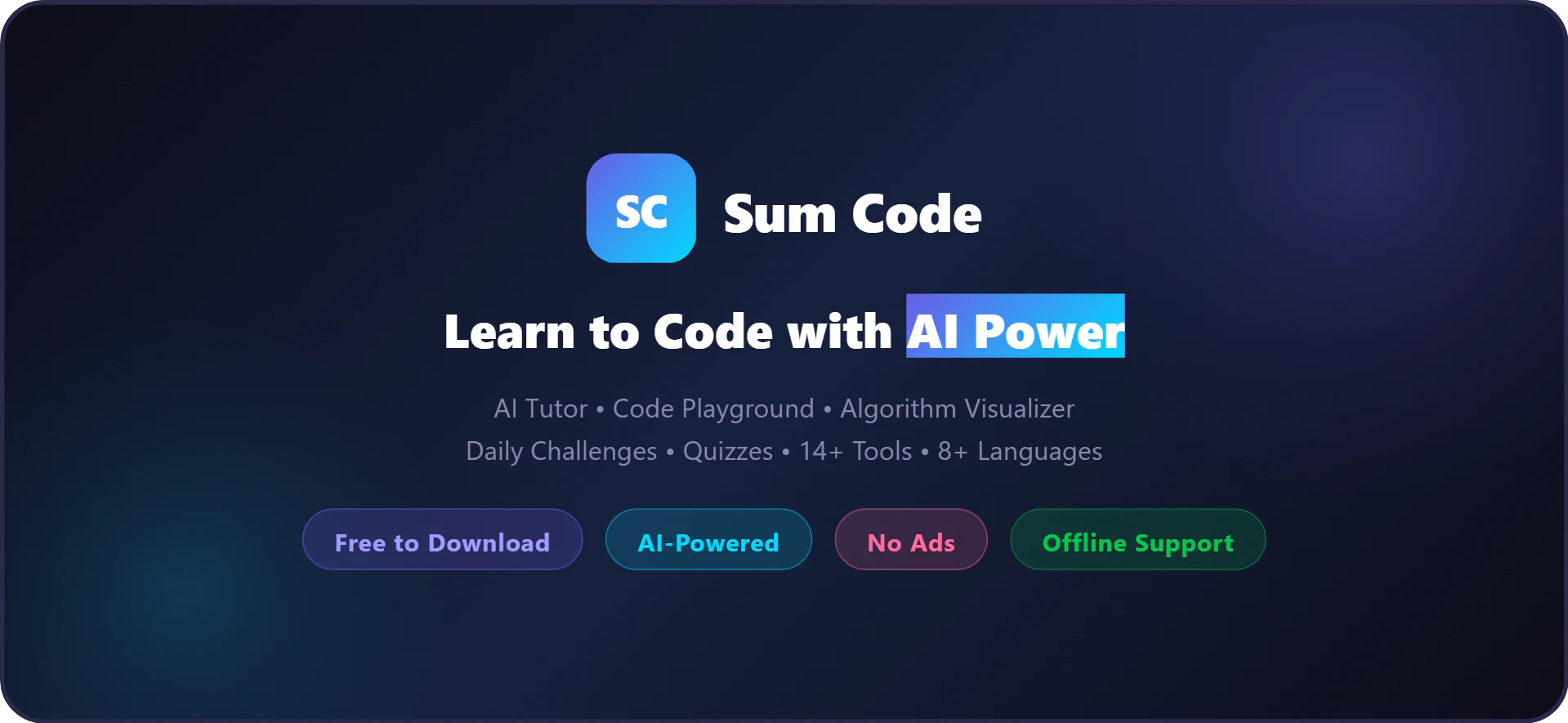 Sum Code - Learn Coding with AI logo