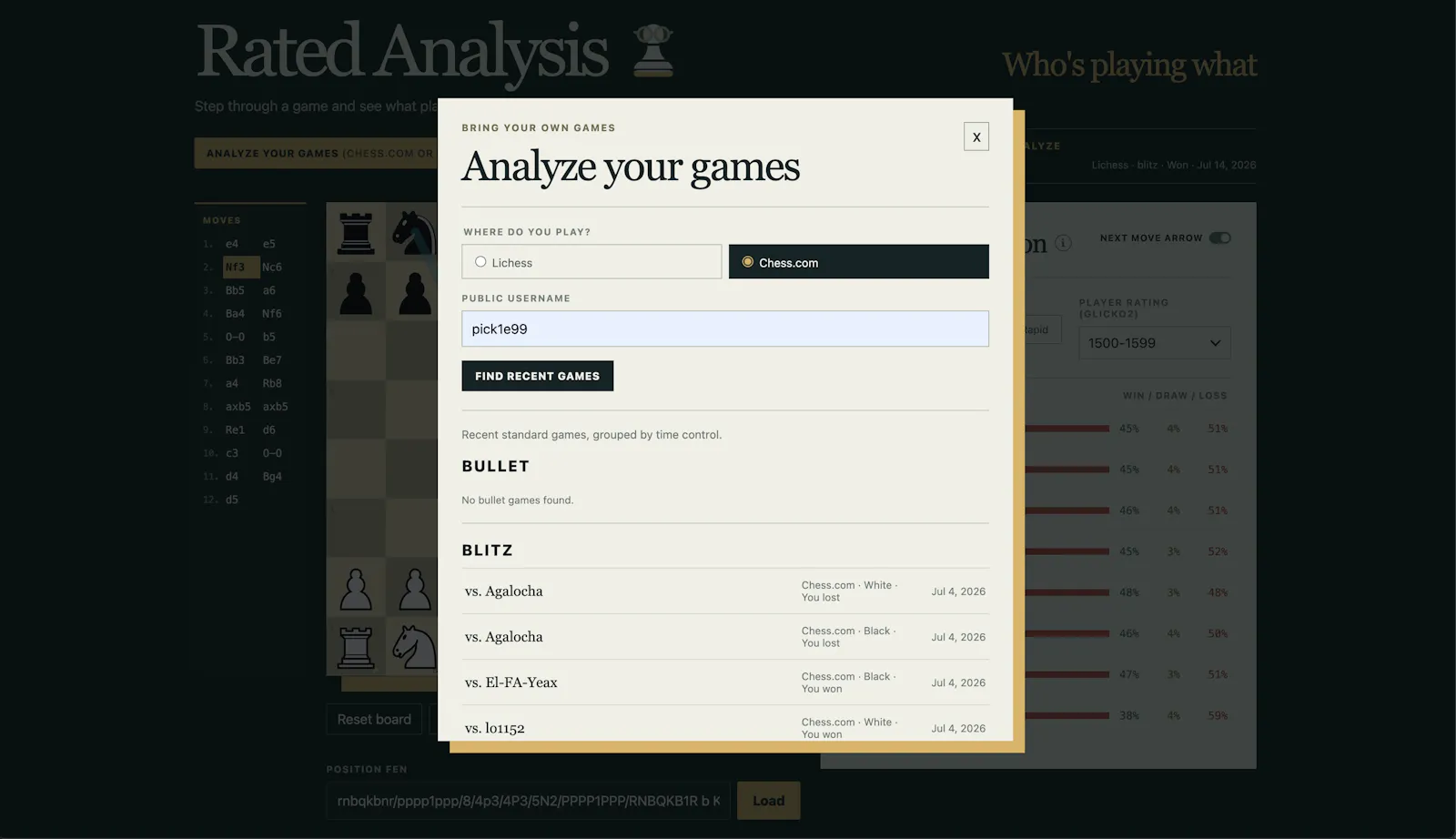 Rated Analysis screenshot 2