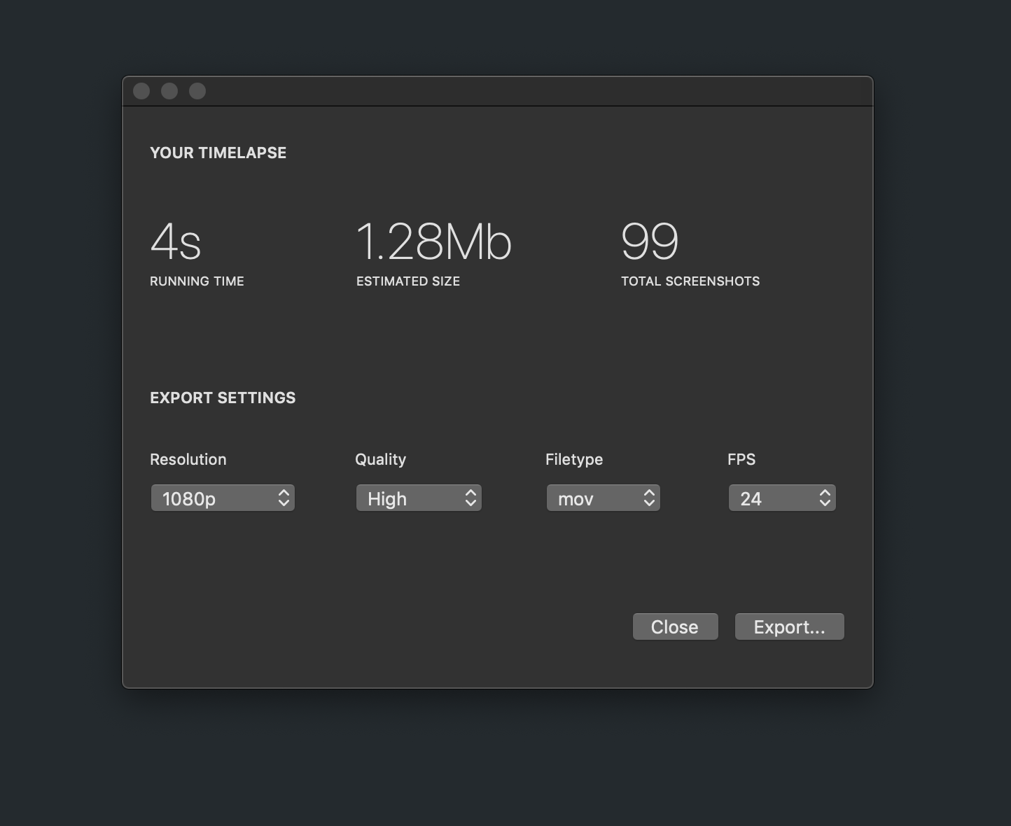 frames persecond app