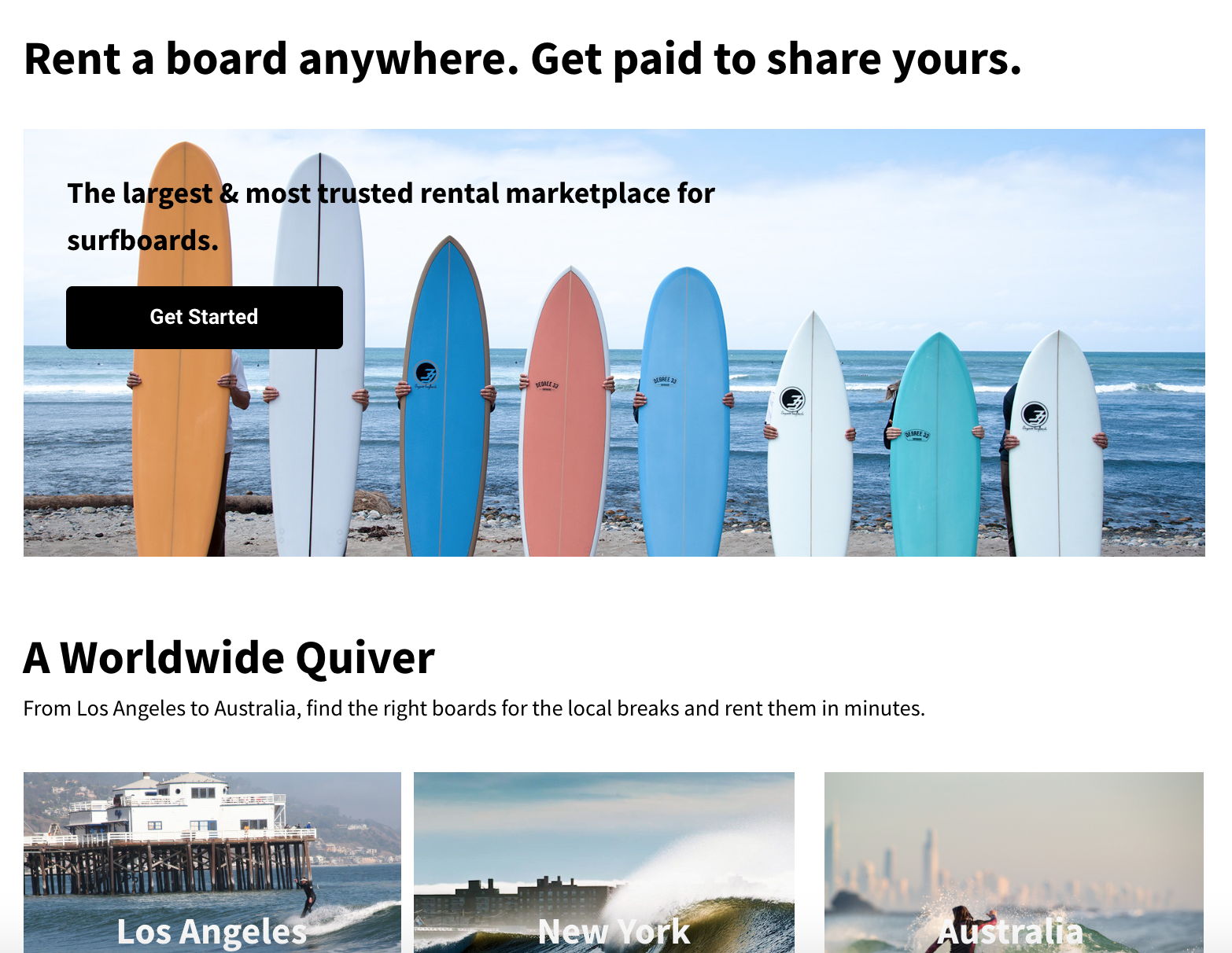 quiver surfboard rental