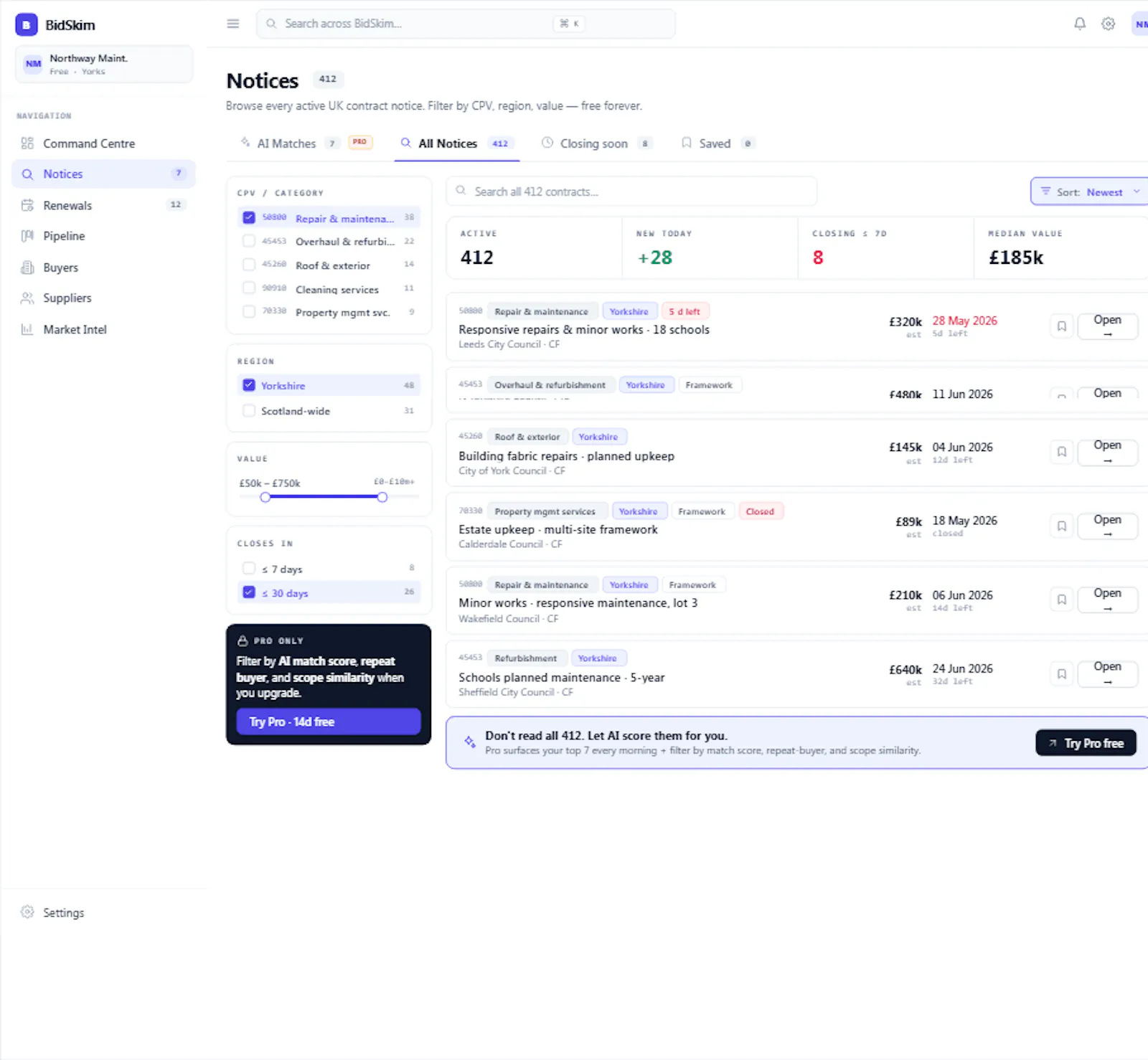 BidSkim screenshot 3