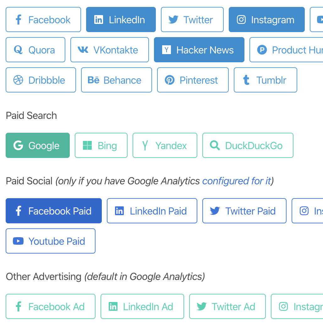 Simple and Easy UTM Builder