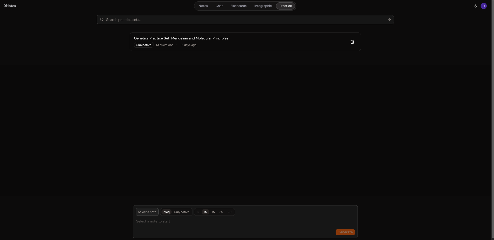 0Notes - Screenshot 4 showing product features and functionality