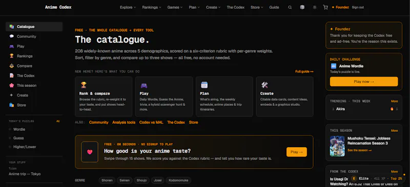 Anime Codex screenshot 4