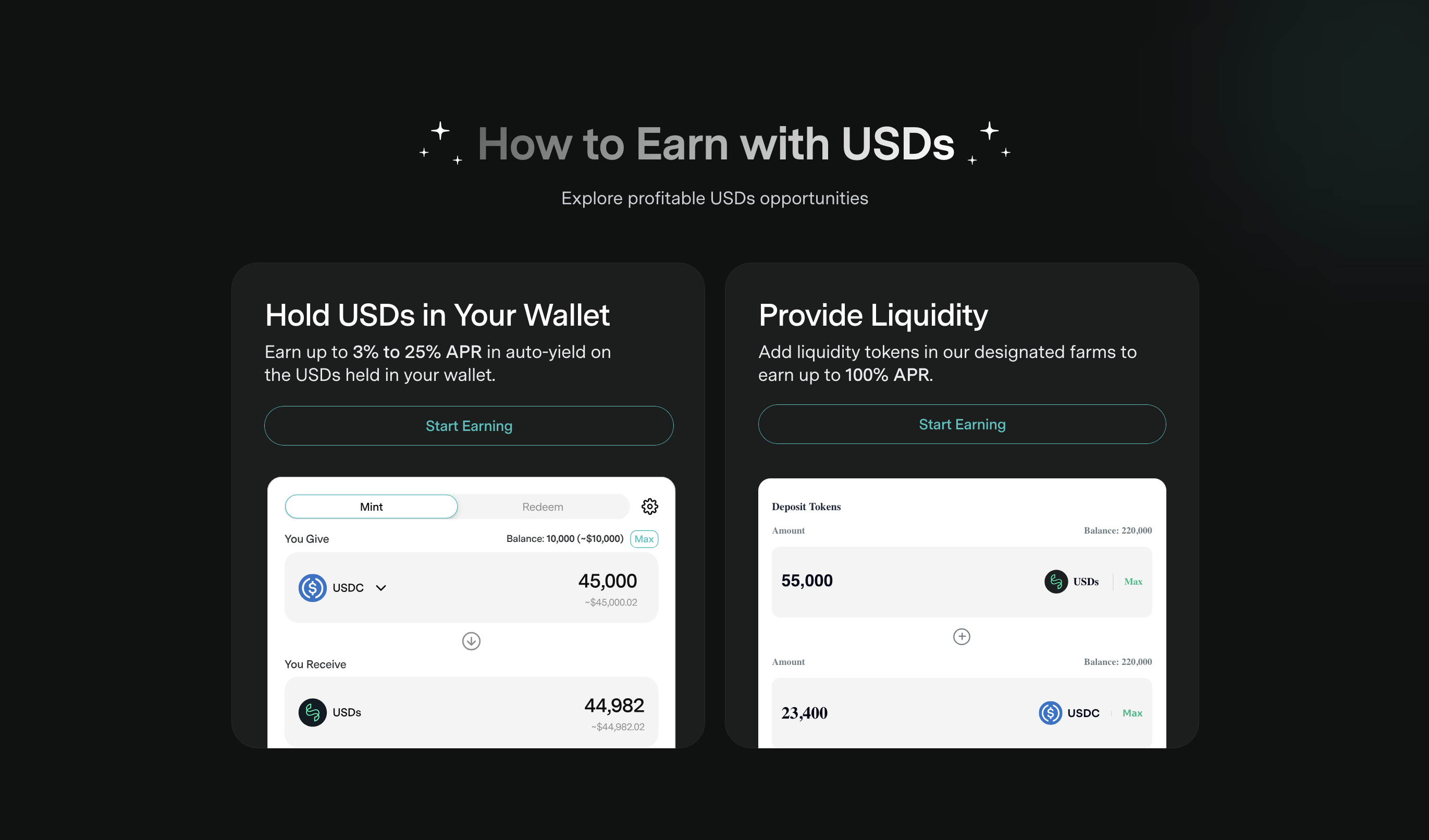 وسائط USDS بواسطة Speraxdao - كسب العائد فقط عن طريق عقد stablecoins الخاص بك 7