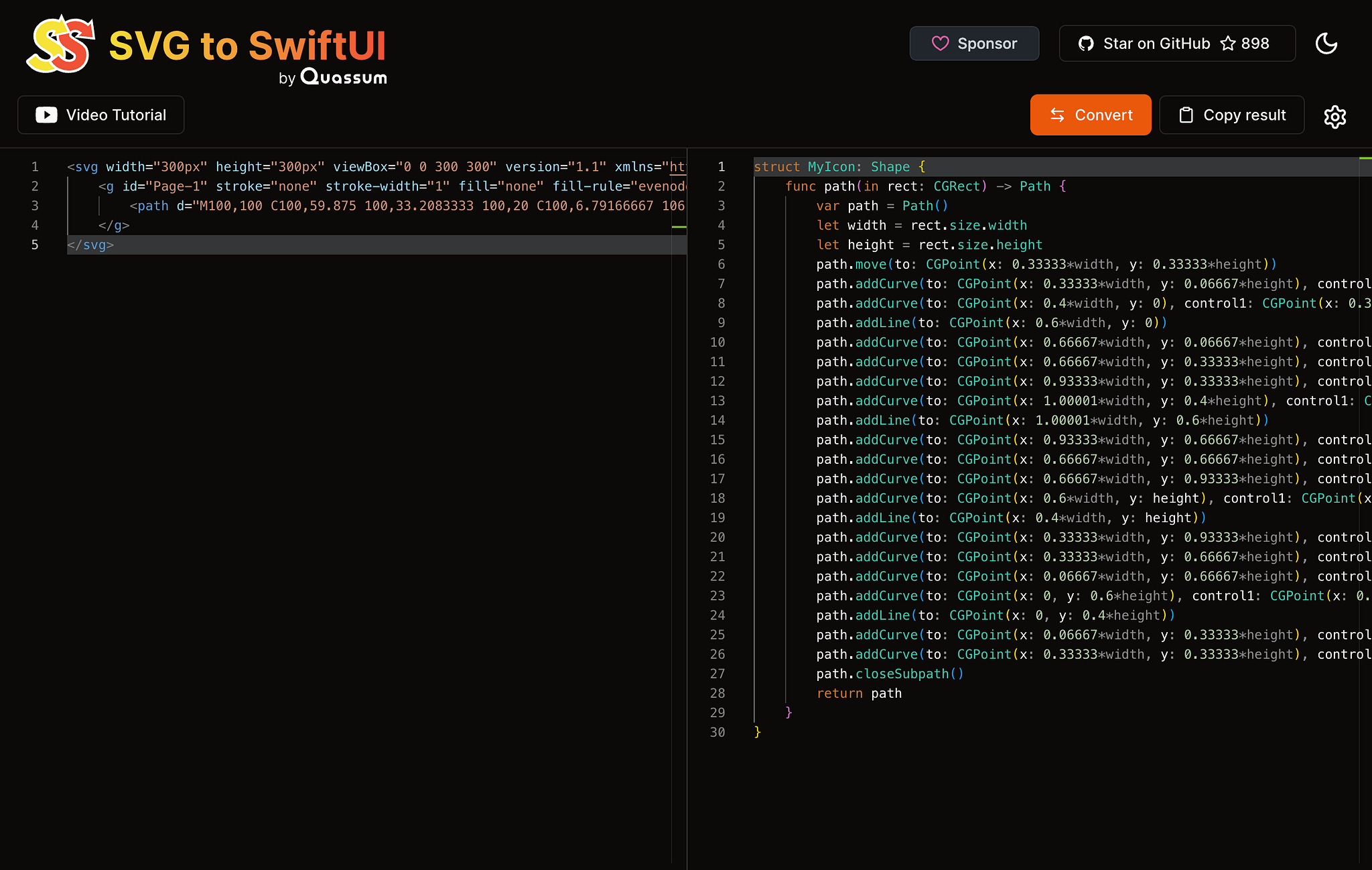 SVG เป็น Swiftui Converter media 2
