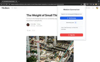 Medium Blog Summarizer gallery image