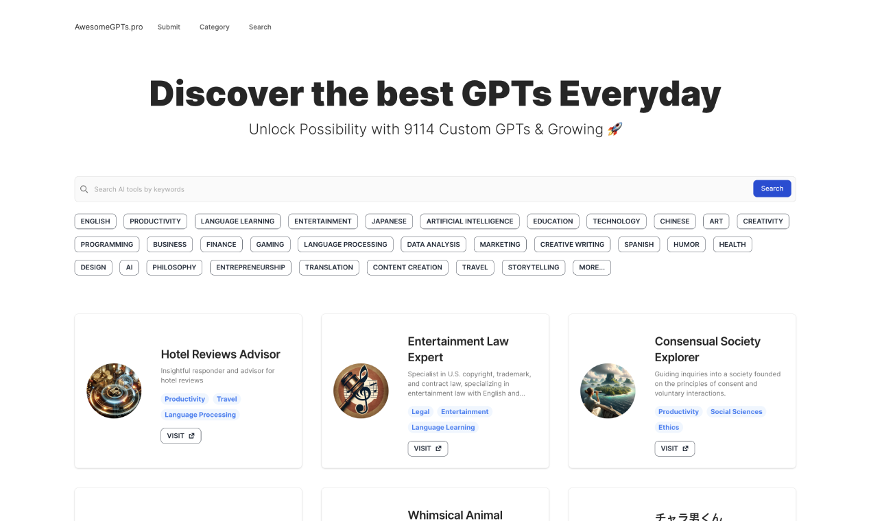 AwesomeGPTs gallery image