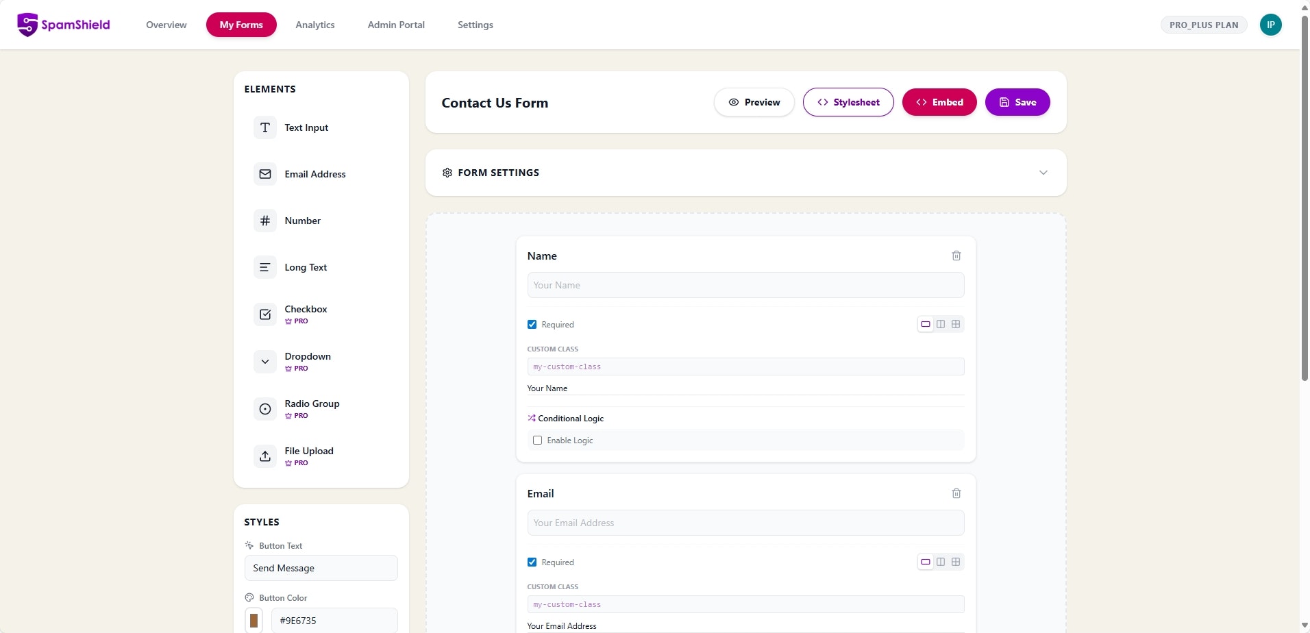 SpamShield - Screenshot 2 showing product features and functionality