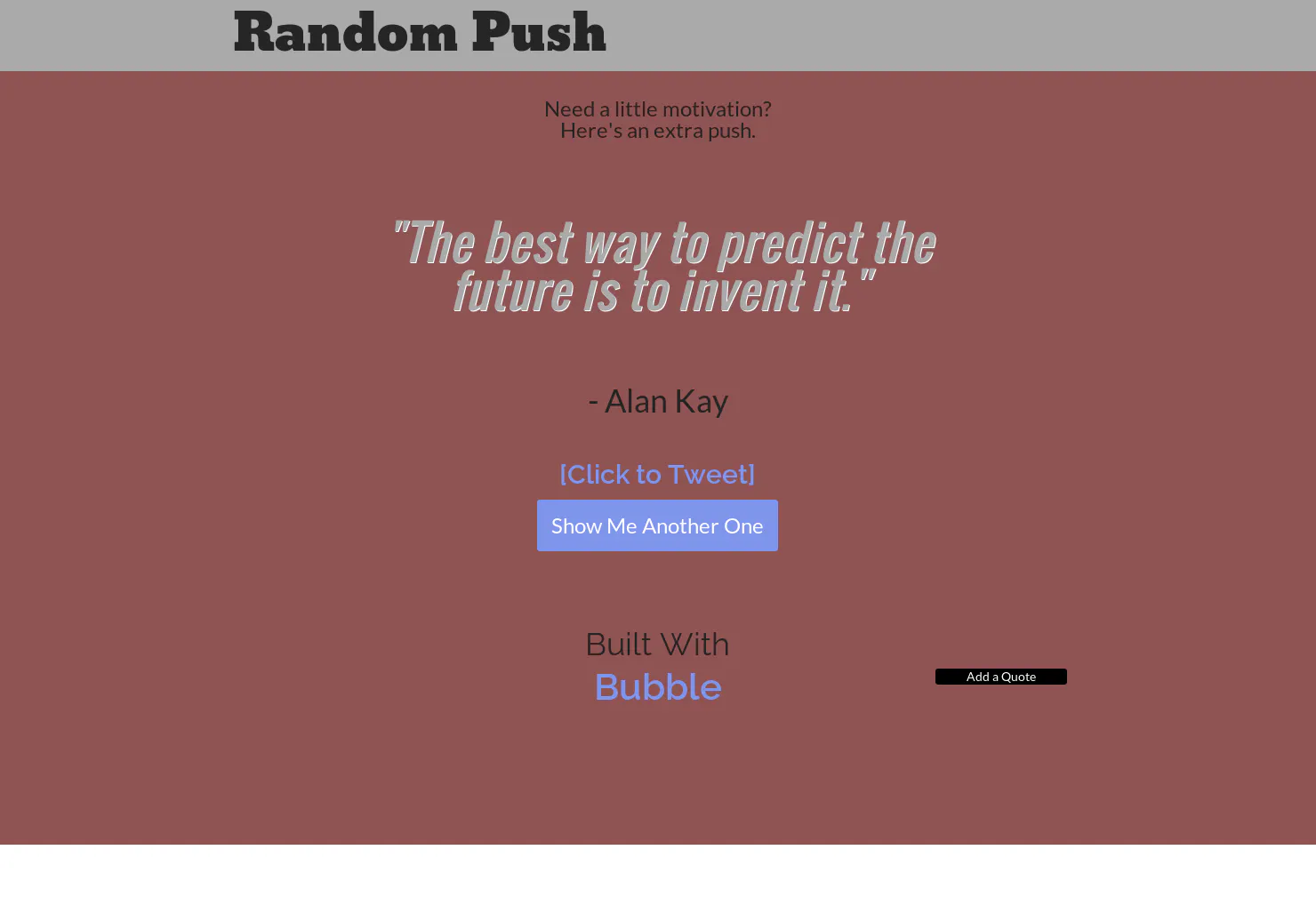 Random Push