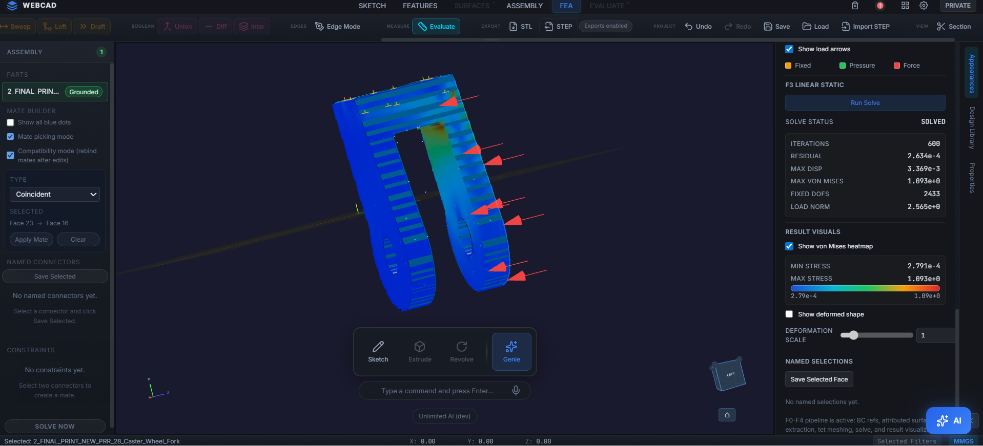 WebCad - Screenshot 2 showing product features and functionality